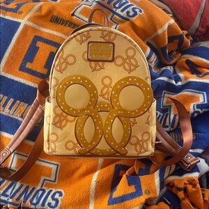 Disney Parks Loungefly Mickey Mouse Pretzel Mini Backpack